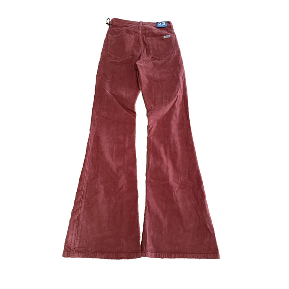 Joe's Jeans Brick Corduroy High-Rise Flare Pants Burnt Orange 23 – Retro Chic - Picture 4 of 7